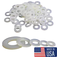 Nylon Flat Washers, Plain