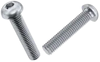 Metric Class 10.9 Button Socket Screw, ISO 7380 1, Zinc CR+3 Bake