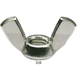 Metric Stainless A4 Wing Nut