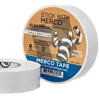 General Purpose Electrical Tape Short Roll, High Performance, White