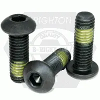 Button Socket Cap, Nylon Patch, Thermal Black Oxide, Alloy (Inch)