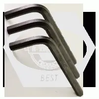 Hex Keys 6150 Crv Alloy, Short Arm, Tamper Resistant, Black (Inch)