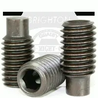 Full Dog Socket Set Screws, Thermal Black Oxide, Alloy 