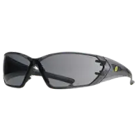 Ironclad EYFL-S VORTEX-Frameless Safety Glasses, Anti-Scratch/Anti-Fog, smoke Lens