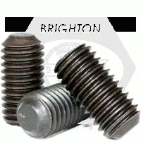 Flat Point Socket Set Screws, Thermal Black Oxide, Alloy (Inch)