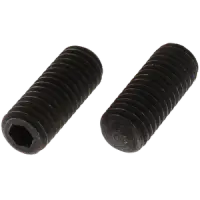 Oval Point Socket Set Screws, Thermal Black Oxide, Alloy (Inch)