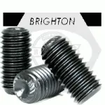 Knurled Cup Point Socket Set Screws, Thermal Black Oxide, Alloy 