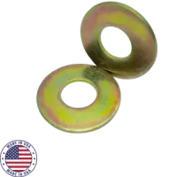 Flat Washer 1/4 Gr8 Yellow Zinc Domestic