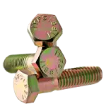 Grade 5 Hex Head Cap Screws Zinc Yellow