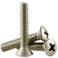 Machine Screw, Phillips Oval Head, Stainless Steel 18 8 