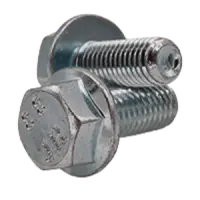 Metric Class 8.8 Hex Flange Bolt, Non Serrated, DIN 6921, Zinc CR+3