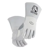 Pearl White Elkskin Stick Glove – Medium, Comfortable All-Day Protection