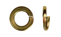 Metric Split Lock Washer Din 127B, Zinc-Yellow