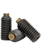 Brass Tip Set Screws, Plain, Alloy 