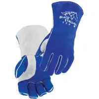 Side Split Cowhide Stick Glove with CushionCore™ Liner Medium