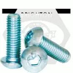 Metric 12.9 Button Socket Cap, Iso 7380, Zinc Bake Cr+3, Alloy