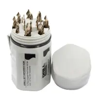 15 PIECE COBALT STEPPED DRILL BIT SET