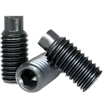Metric Dog Point Socket Set Screws, 45H Iso 4028 / Din 915, Thermal Black Oxide, Alloy