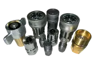 High-pressure hydraulic quick disconnect couplings for industrial systems