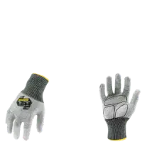 Ironclad KKC4-02 S Knit A4 Knit Gloves, Padded Palm, Vend Packed, Gray, Size Small