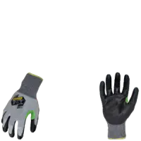 Ironclad KKC2PU-01-XS Command A2 PU Knit Gloves, Touchscreen, Vend Packed, Black & Gray, Size X Small