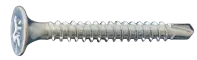 Self Drilling Drywall Screw, Zinc Cr+3, Low Carbon (Inch)