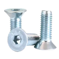 Metric 12.9 Flat Socket Cap, Din 7991, Zinc Cr+6, Alloy