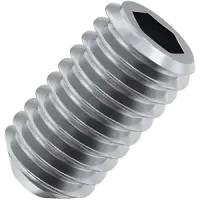 Cup Point Socket Set Screws, Zinc Bake Cr+3, Alloy (Inch)