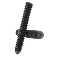 Metric Cone Point Socket Set Screws, 45H Iso 4027 / Din 914, Thermal Black Oxide