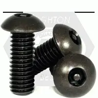 Button Socket Cap, Tamper Resistant, Thermal Black Oxide, Alloy 