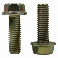 Metric Class 10.9 Hex Flange Screw, Non Serrated, Din 6921, Zinc-Yellow