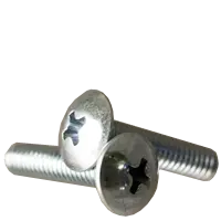 Machine Screw, Truss Head Phillips, Zinc Cr+3 