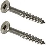 Woodex  Screws, Flat  Square Drive, Pltd