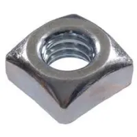 Square Machine Screw Nut, Zinc Cr+3 