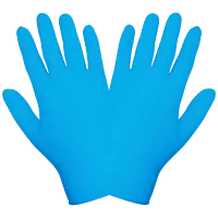 Blue Nitrile-Vinyl Blend Disposable Gloves 5-Mil Fingers, Powder-Free, FDA Compliant
