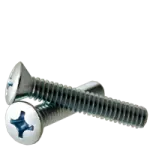 Machine Screw, Oval Head Phillips, Zinc Cr+3 