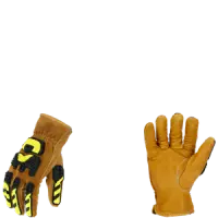 Ironclad ULD-IMPC5-06-2XL 360° Cut Limitless Leather Impact Gloves, Abrasion Resistant, Tan, Size 2X Large