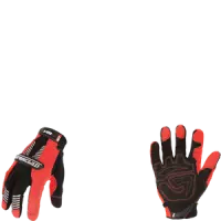 Ironclad IVO2-05-XL I-Viz Gloves, TPR Knuckle Impact Protection, Black & Orange, Size X Large