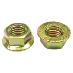 Metric Class 8, Non Serrated, DIN 6923, Zinc-Yellow CR+6