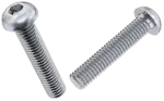 Metric Class 10.9 Button Socket Screw, ISO 7380 1, Zinc CR+3 Bake
