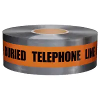 Telephone Orange Detectable Underground Tape – 3 Inch for Utility Marking