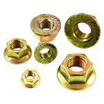 Metric Class 10, Non Serrated, DIN 6923, Zinc-Yellow CR+6