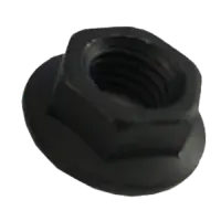 M10‑1.50 Metric Hex Serrated Flange Nut, Class 8, Coarse Thread, Plain Finish