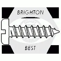 Self Tapping Screws, Flat Slotted, Stainless Steel 18 8 