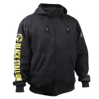 TruGuard™ 200 FR Cotton Full-Zip Hooded Sweatshirt – Black (XLarge)