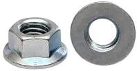 Metric Class 8 Hex Flange Locknut, Din 6923, Zinc Cr+3