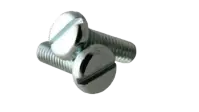 Machine Screw, Pan Head Slotted, Zinc Cr+3 (Inch)