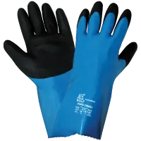 FrogWear® 2360 Premium Nitrile/PVC Chemical-Resistant Gloves Flexible Grip, EN374 Rated
