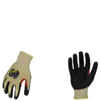 Ironclad KKC5KV-05-XL Command A5 Foam Nitrile Knit Gloves, Touchscreen, Vend Packed, Yellow & Black, Size X Large