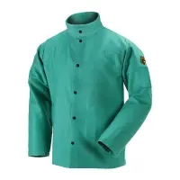 9 oz. Flame Resistant Cotton Welding Jacket, 36 inch length Medium